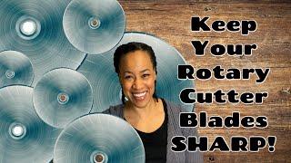 Sharpen Rotary Blade - Rotary Cutter Blades Sharpener Tutorial - Ellie and Mac