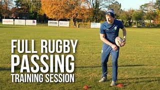 Rugby Passing Drills to Improve Distance & Power (FOLLOW ALONG Training with Partner!)