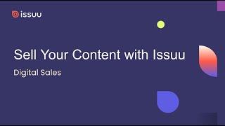 Digital Sales: Sell Your Content with Issuu (webinar)