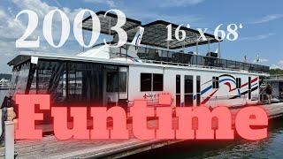 2003 Funtime 16’ x 68’ Widebody Houseboat for Sale by HouseboatsBuyTerry.com