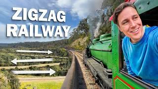 Riding a ZIG ZAG train...