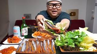 더고아재! 어머니 과메기! 어쩔 수 없이 빨뚜 한잔했다..... 어머님 나빠요 │Gwamegi, Udon, Osam Bulgogi Mukbang Eatingshow