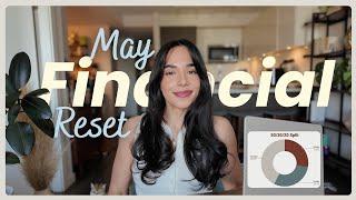 MAY FINANCIAL RESET  april spending recap, may budget, investing and savings goals