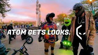 Alien Rides Atom Ebike 1st Cruise on the Portland FNR Group Ride! | RAW POV Unedited