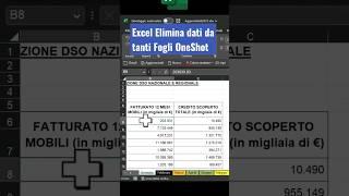 Elimina dati da tanti Fogli Excel in un un colpo solo #excel #shorts - Macraris