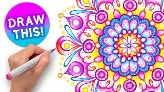 How to Draw a Mandala: Easy Step-by-Step Tutorial for Beginners!