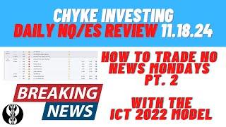 How To Trade ICT Smart Money Concepts | How To Trade No News Monday Pt. 2