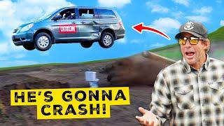 We Raced Mini Vans On a Straight Rhythm Track!