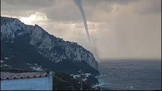 Maltempo: tromba marina a Capri (primo video)