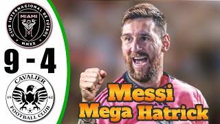 Messi regresa con 5 goles locos  Inter Miami vs Cavaliers 9-4 - Todos los goles y destacados - 2025