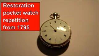 Restoration of repeater pocketwatch, fusee & chain - Cornehl