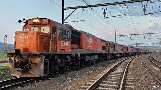 A day filled with diesel locomotive power on the NATCOR mainline between Johannesburg and Durban