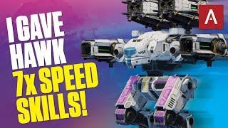 WHOA! Hawk with 7x Speed Skills + Nitro Units! War Robots Gameplay