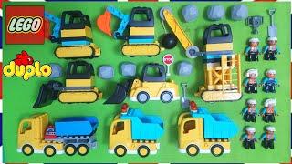 ‍️  LEGO DUPLO CONSTRUCTION TRUCK EXCAVATOR BULLDOGER CRANE ‍️