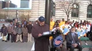 Maltz Museum founder Milton Maltz at Jesse Owens street naming