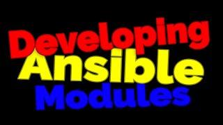 PCEP: Developing Ansible Modules