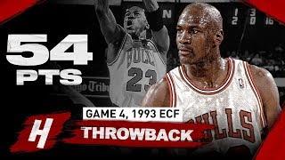 The Game Michael Jordan DROPPED 54 Points with CLUTCH SHOT vs Knicks | Game 4, 1993 NBA Playoffs