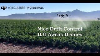 DJI Agras drone drift study | DJI Agriculture Drone Canada | Wonderfull Inc.