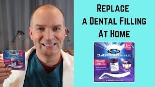 What to do when you lose a filling, how to use temporary dental filling material.