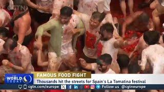 ‘La Tomatina’ festival: tomato fighting