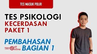 TES PSIKOLOGI - KECERDASAN PAKET 1 | BAGIAN 1