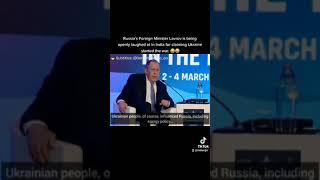 Russia's Foreign Minister Lavrov is being openly laughed at in India, March 2023