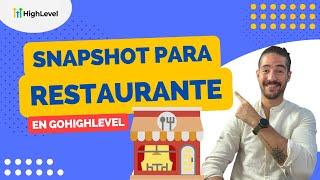 Snapshot para Restaurante - GoHighLevel en Español