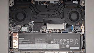Lenovo Legion Y9000X 2021 Disassembly RAM SSD Hard Drive Upgrade Battery Replacement Repair