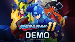 Mega Man 11 Demo with Amiibo Jason | Watch me die!