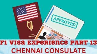 USA F1 VISA INTERVIEW EXPERIENCE |chennai consulate | Understanding your Visa Consulate | Part 13