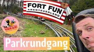 Freizeitpark Fort Fun Parkrundgang mit Neuheit: Yakari Wasserrutsche & Reitbahn