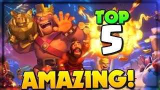 Top 5 AMAZING Clash of Clans Attacks! Best Attack Strategies in CoC!