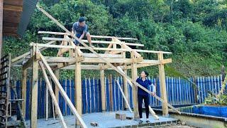 Design and installation of hand beams for new houses | Harvesting bamboo shoots to sell