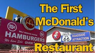 The First McDonald's Restauraunt was on Route 66 / McDonalds Museum and History