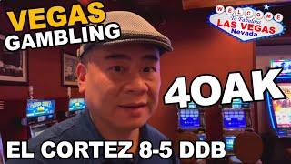 Trying to get a QUAD at El Cortez. 8/5 DDB Video Poker