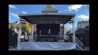 Chief Rabbi addressing Trafalgar Square