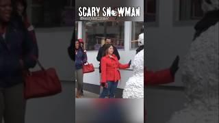 She Saw the Snowman… And RAN FOR HER LIFE! ️