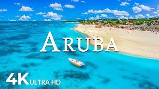 FLYING OVER ARUBA (4K UHD) - Relaxing Music Along With Beautiful Nature Video - 4K Video ULTRA HD