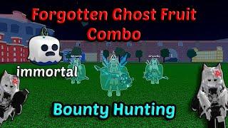 Forgotten Fruit Ghost Combo With Sanguine ART + Yama Blox Fruits Bounty Hunting