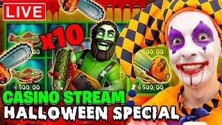 SLOTS LIVE  HALLOWEEN CASINO STREAM: Biggest Wins with mrBigSpin