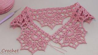 ЛЕНТОЧНОЕ КРУЖЕВО "Листики" вязание крючкомEasy to Crochet TAPE LACE Tutorial