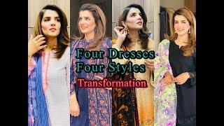 Four Dresses, Four Styles #seemalhashmi #transformation