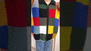 Handmade jacket. Cactus plant flea market #knitting