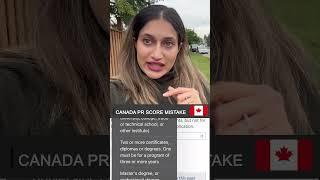 Common Mistake in Calculating CRS Score for Canada PR | Permanent Resident Canada 2023