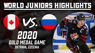 Canada vs. Russia | 2020 WJC Gold Medal Game | Extended Highlights