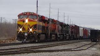 CP 261 260 at Davenport and K73 at Rock Island, IL March 13, 2023