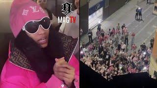 Nicki Minaj Goes Down To Hotel Lobby To Greet The Barbz After Her Manchester Show Was Postponed! 