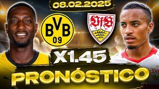  PRONOSTICOS DEPORTIVOS HOY 08.02.2025 - BORUSSIA DORTMUND VS STUTTGART