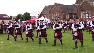 ROYAL BURGH OF ANNAN PIPE BAND AT THE ANNAN RIDING OF THE MARCHES PIPE BAND COMPETITION 2022