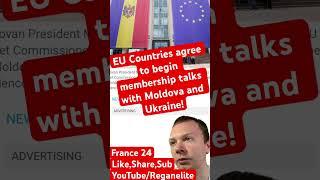 EU countries agree to begin membership talks with Moldova and Ukraine #news #worldnews #ukraine